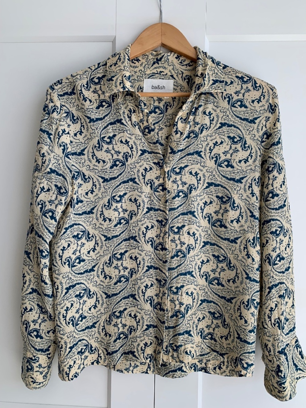 Ba&sh Paisley Print Top Blouse Size XS